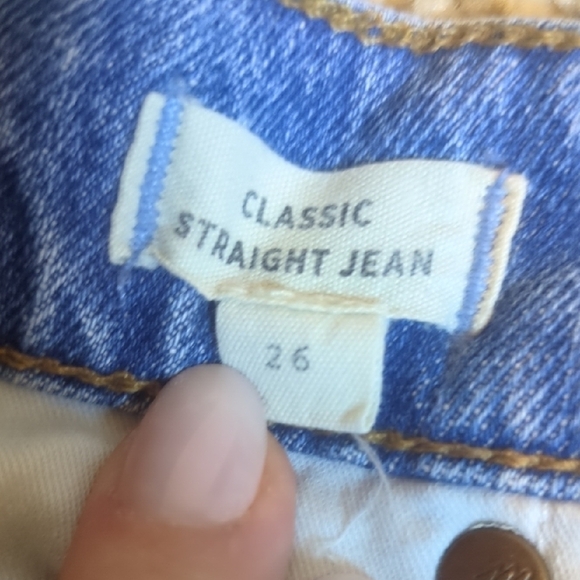Madewell womens medium blue high rise classic straight jean - Picture 15 of 16
